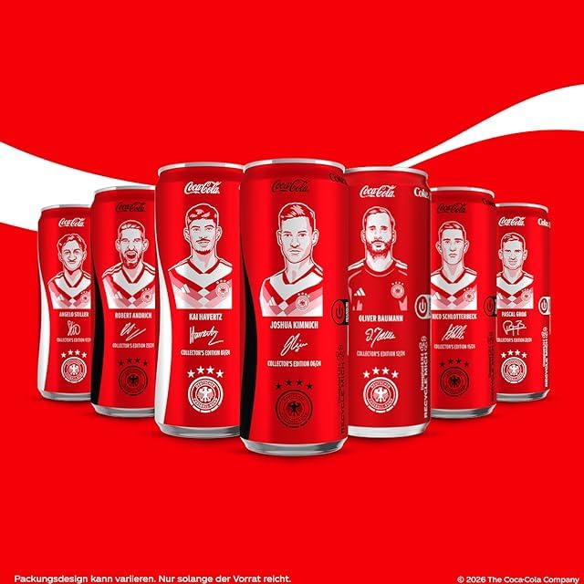 Coca-Cola Classic - prickelndes Erfrischungsgetränk mit unverwechselbarem Coke-Geschmack - koffeinhaltiger Softdrink in Einweg Dosen (24 x 330 ml)