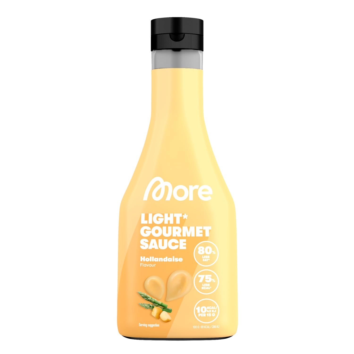 MORE NUTRITION Light Gourmet Sauce, 285ml - BBQ, kalorienreduzierte Sauce, ohne Zuckerzusatz und unnötigem Fett