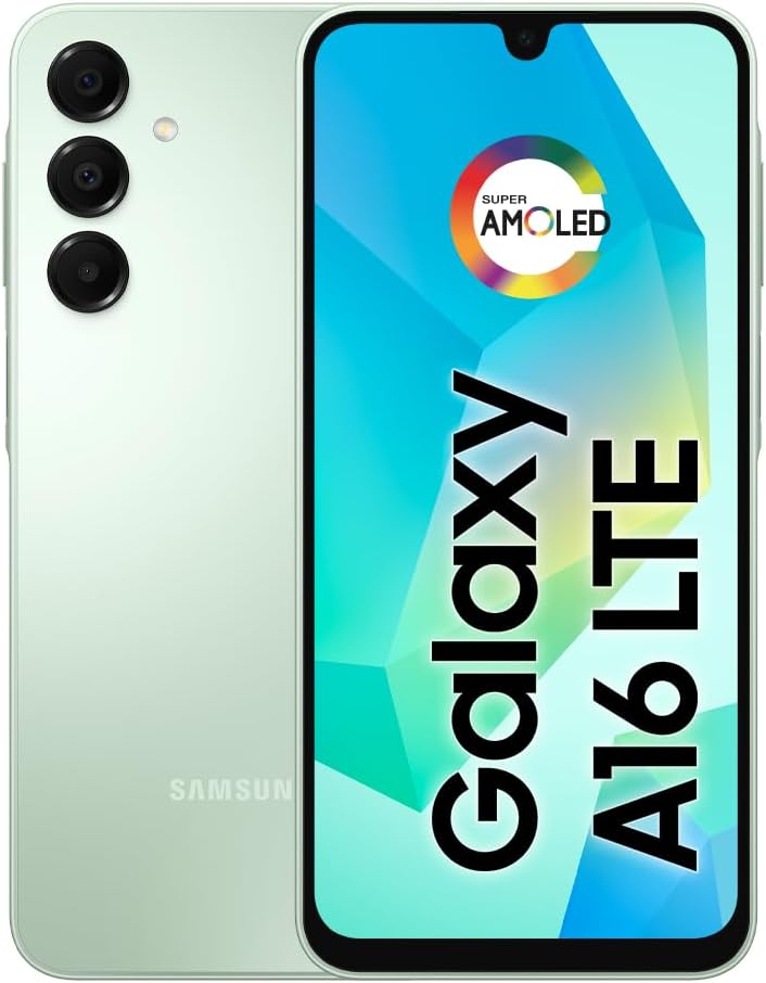 SAMSUNG Galaxy A16 4G Dual SIM (128GB, 2025) 6.7" 90Hz AMOLED, Splash Resistant, 8Core, 50MP Camera (Factory Unlocked International Model for GSM, Global) A165M/DS (25W Fast Charger Bundle, Black)