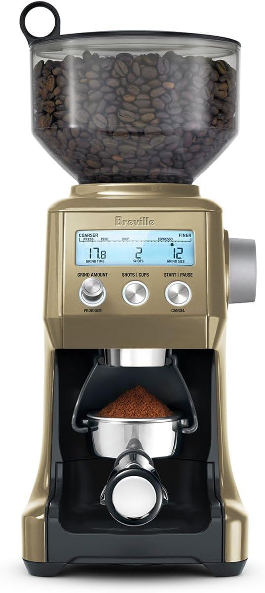 Breville BCG820BSS Smart Grinder Pro for Coffee and Espresso, Brushed Stainless Steel