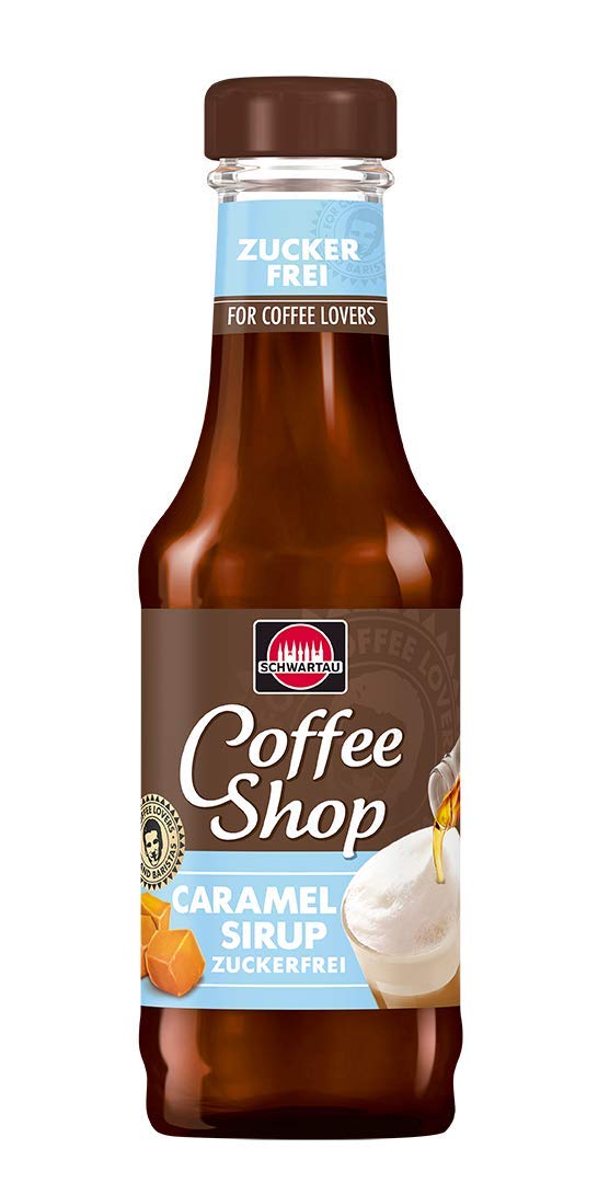 Schwartau Coffee Shop Zuckerfreier Karamell-Sirup - Barista-Qualität für Kaffee-Kreationen, Kaffeesirup, Natürlicher Geschmack ohne Farbstoffe, 200ml