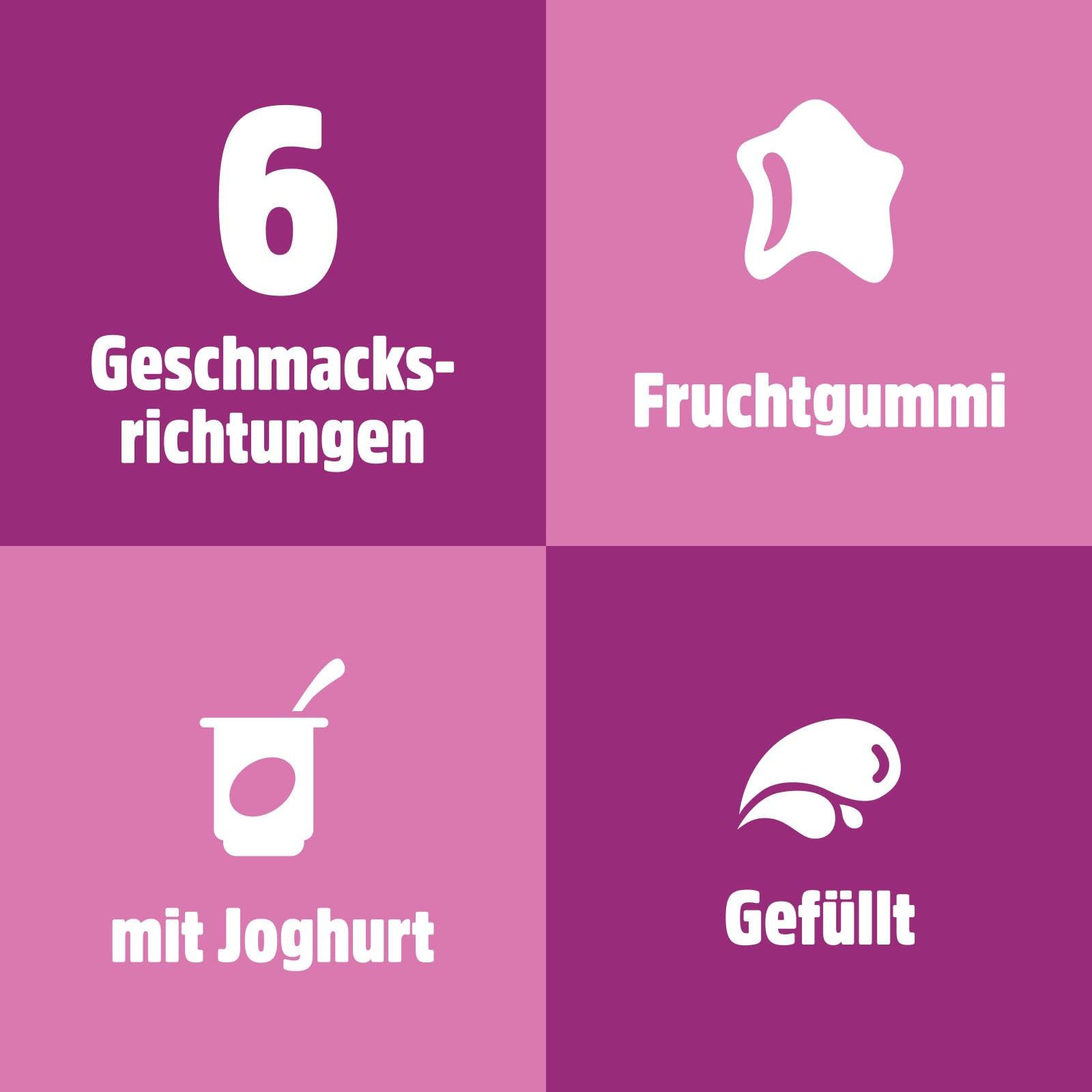 nimm2 Lachgummi Softies Rote Früchte – 1 x 225 g – Gefülltes Fruchtgummi mit Fruchtsaft und Vitaminen – Süßigkeit in sechs Geschmacksrichtungen