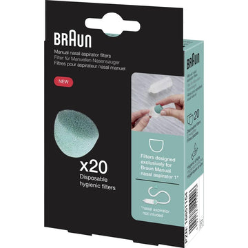 Braun Nasensauger 1 | Schleimlöser | Linderung für verstopfte Nasen | Elektrische Saugkraft | 2 Saugstufen | Spitze in 2 Größen | Geeignet für Neugeborene, Baby und Kinder | Spülmaschinenfest | BNA100