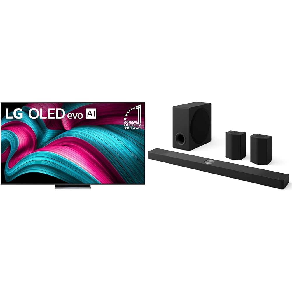 LG 65-Inch Class OLED evo AI 4K C5 Series Smart TV w/Dolby Atmos, Dolby Vision, HDR10, AI Super Upscaling 4K, Filmmaker Mode, Wow Orchestra, Alexa Built-in (OLED65C5PUA, 2025)