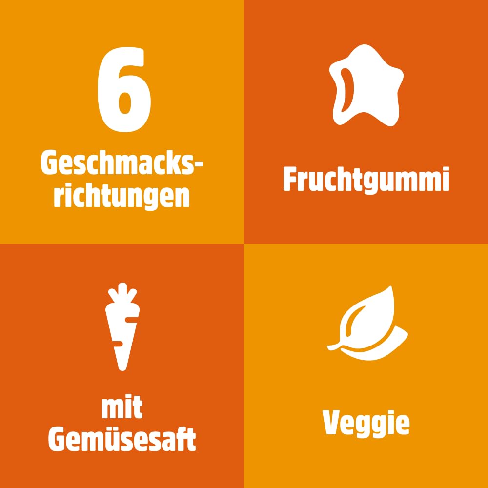 nimm2 Lachgummi Happies – 1 x 325 g – Fruchtgummis mit Fruchtsaft und Vitaminen – Süßigkeit in sechs Geschmacksrichtungen