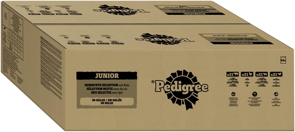 PEDIGREE DOGCARE Hundefutter Portionsbeutel Chunks in Soße Adult 40 x 100g