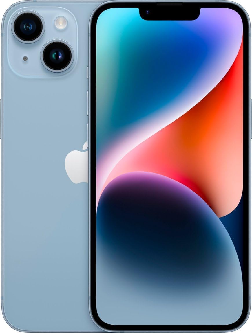 Apple iPhone 14 Plus, 128GB, Yellow - Unlocked (GSM Only) (Renewed)