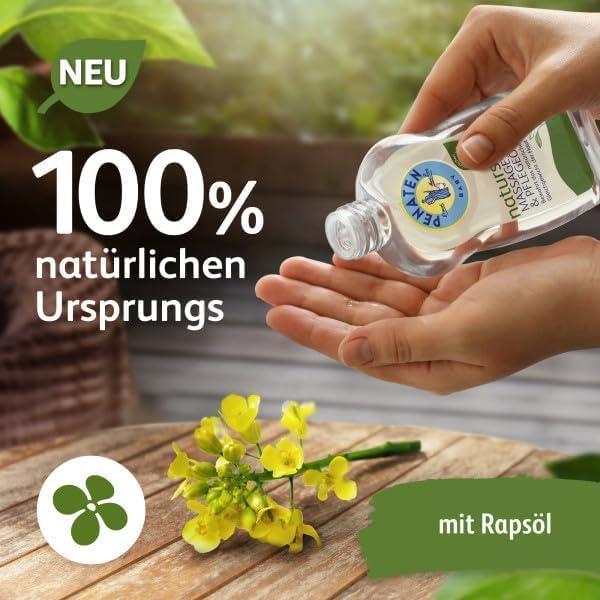 Penaten Pflegeöl 500ml, sanftes Baby Massageöl und Babyöl zur Pflege, Reinigung und Massage, ohne Parabene und Farbstoffe, für Neugeborene
