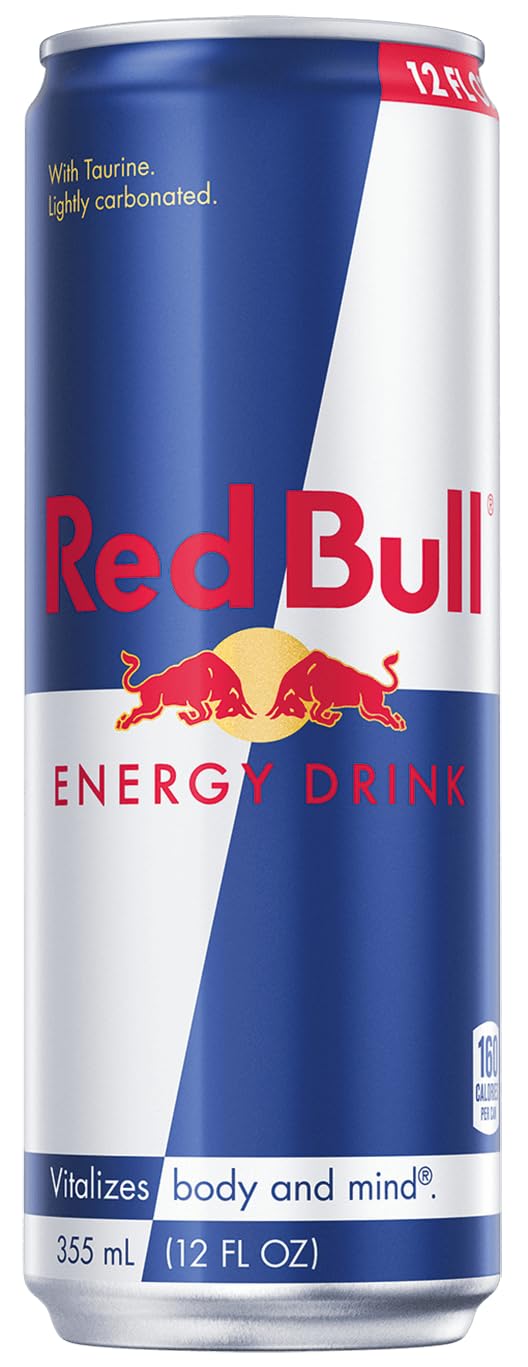 Red Bull Energy Drink with 80mg Caffeine plus Taurine & B Vitamins, 8.4 Fl Oz, 6 Packs of 4 Cans (Pack of 24)