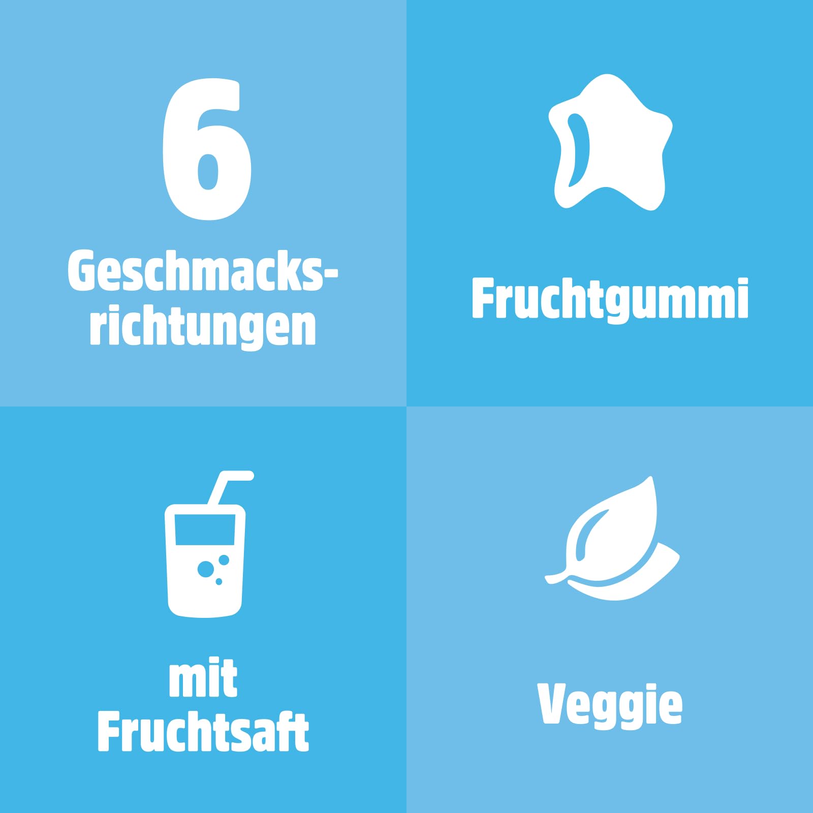 nimm2 Lachgummi Happies – 1 x 325 g – Fruchtgummis mit Fruchtsaft und Vitaminen – Süßigkeit in sechs Geschmacksrichtungen