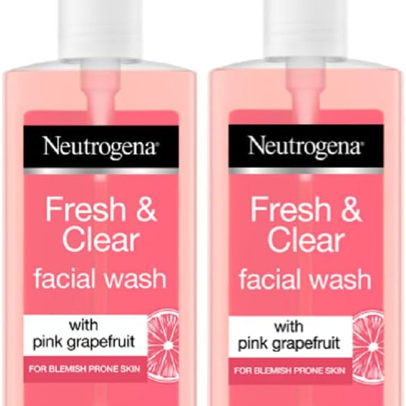 Neutrogena, Fresh & Clear Daily Exfoliator, Pink Grapefruit & Vitamin C, Blemish Prone Skin, clearer skin without over-drying skin, 150ml
