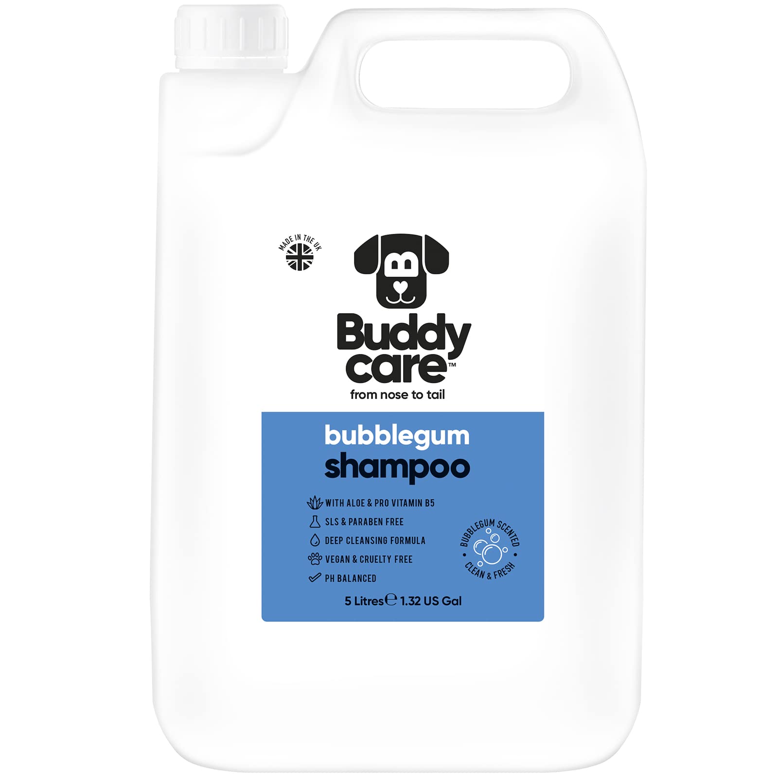 2in1 Hundeshampoo und Conditioner von Buddycare (500ml) - Praktisches Hundeshampoo langhaar und welpen Shampoo Mit Aloe Vera und Pro-Vitamin B5 Rückfettendes Shampoo Für Alle Hunderassen