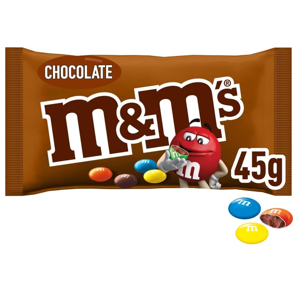 M&M's Crispy, Schokoladen Großpackung, 24 x 36g, Knusprige Schokolinsen als Süßigkeiten, Schokoladen Geschenk (816g)