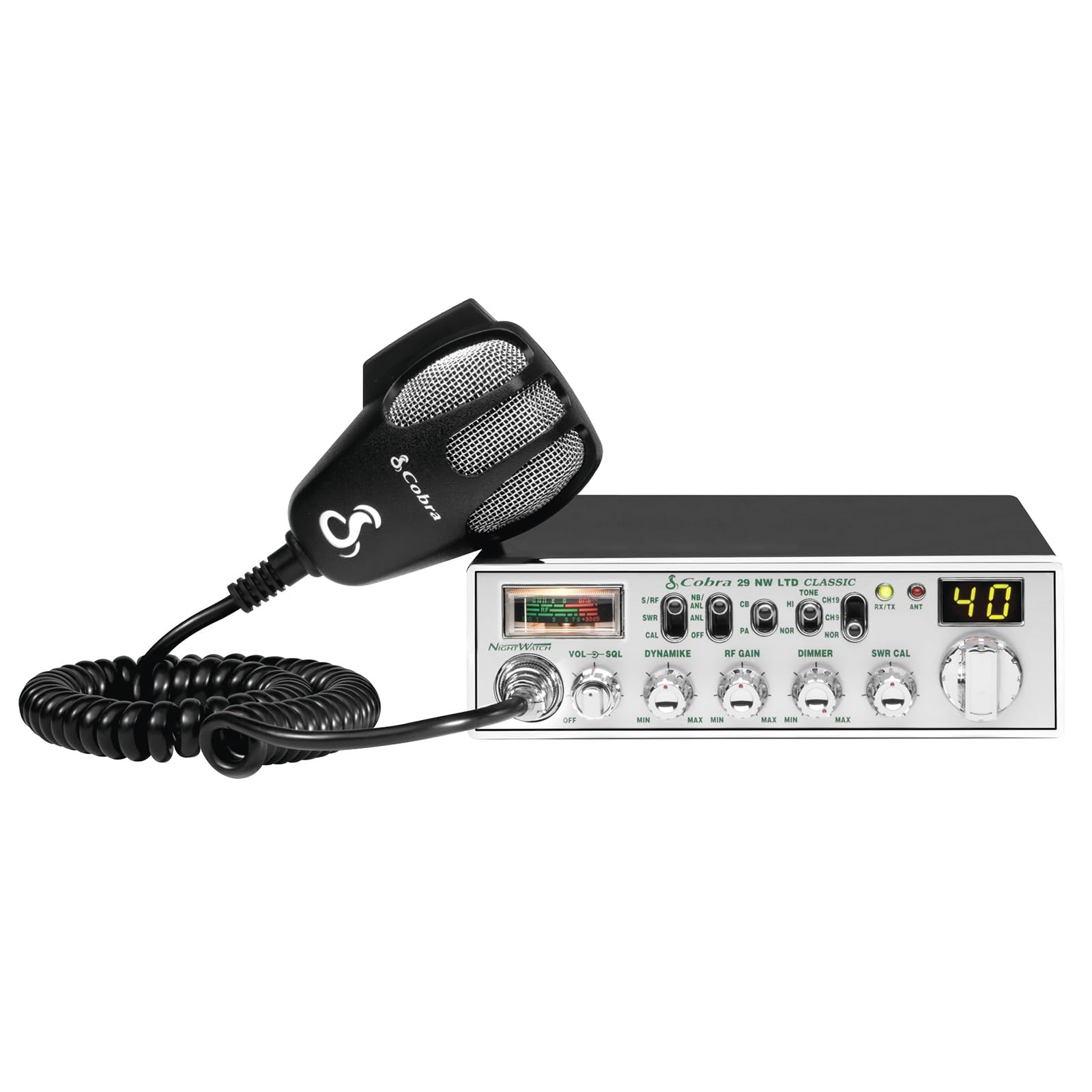 Cobra 29 LTD Classic AM/FM Professional CB Radio - Easy to Operate, Emergency Radio, Instant Channel 9, 4-Watt Output, Full 40 Channels, Adjustable Receiver and SWR Calibration, Black