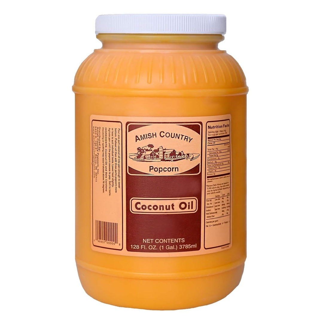 Amish Country Popcorn | Coconut Oil - 1 Gallon | Old Fashioned, Non-GMO and Gluten Free (1 Gallon)