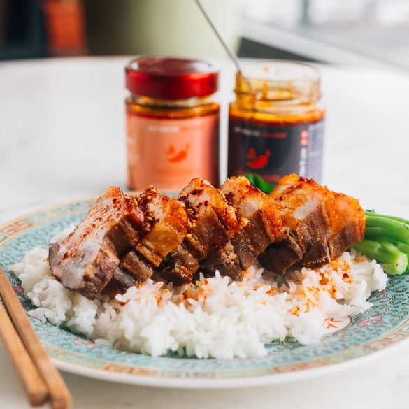 Redbloom Gut-Healthy Chili Crisp - Organic Chili Oil, No Seed Oils, Low-Fodmap, Vegan, Crunchy Hot Sauce, Good on Everything, 6oz (Pack of 1) - Medium Aroma