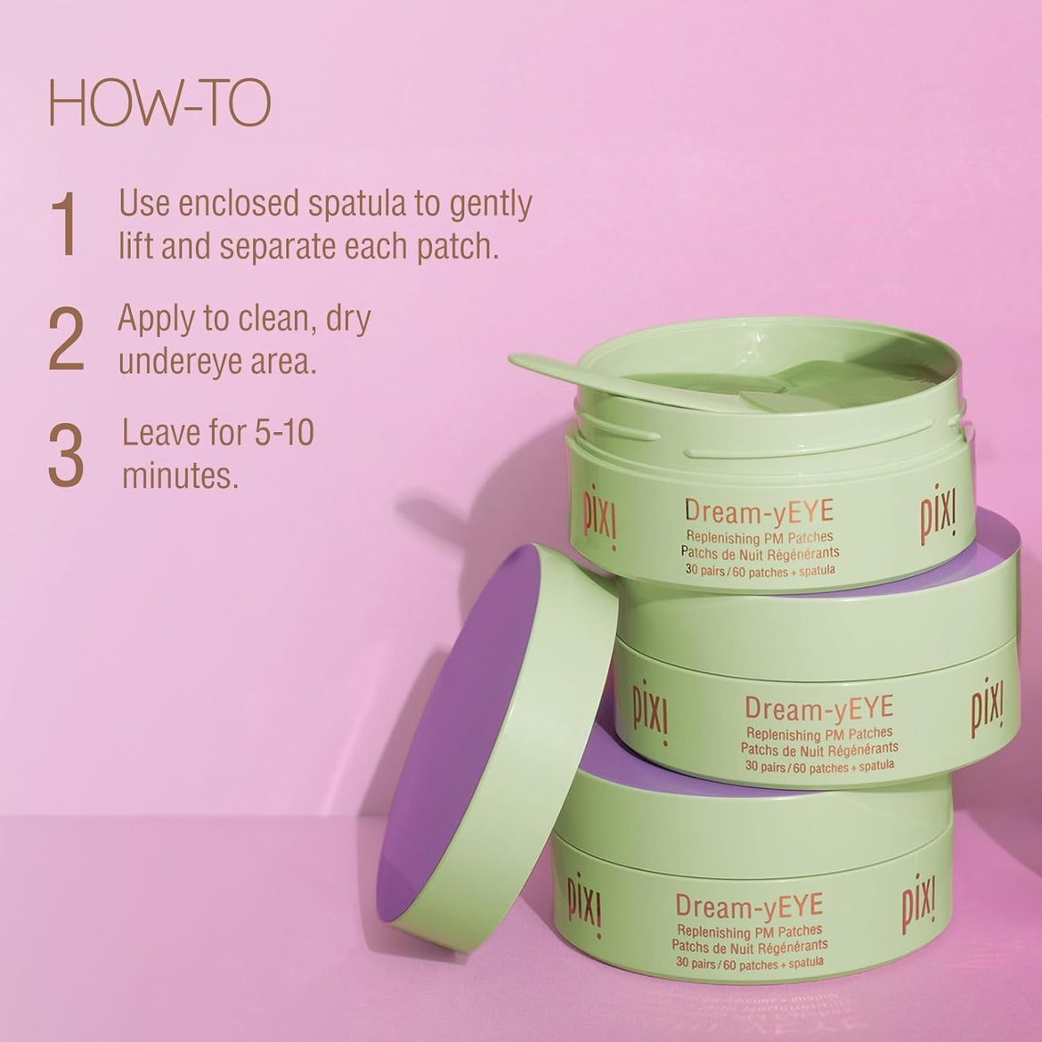 بيكسي رقع هيدروجيل مهدئة تحت العين من بيوتي دريم-واي اي | فيتامين أ والياسمين تساعد على ترطيب وتنعيم العينين | 30 زوجًا / 60 رقعة، كل الأنواع