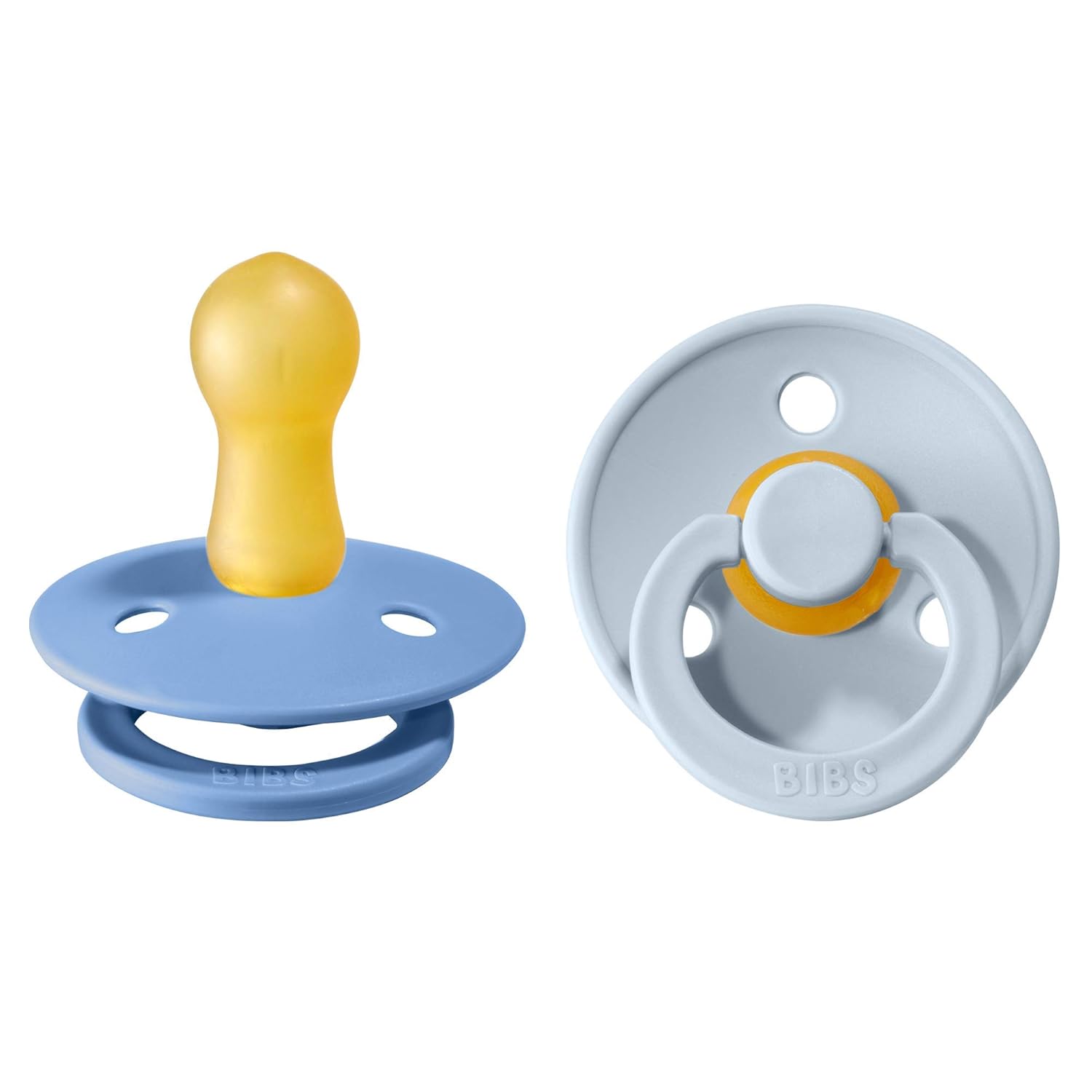 BIBS Colour Schnuller 2er-Pack, BPA-frei, Kirschform Nippel. Naturkautschuk/Latex, Hergestellt in Dänemark. Größe 1 | 0+ Monate | 2-Pack, Ivory/Sage