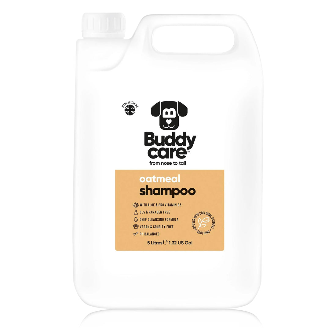 2in1 Hundeshampoo und Conditioner von Buddycare (500ml) - Praktisches Hundeshampoo langhaar und welpen Shampoo Mit Aloe Vera und Pro-Vitamin B5 Rückfettendes Shampoo Für Alle Hunderassen