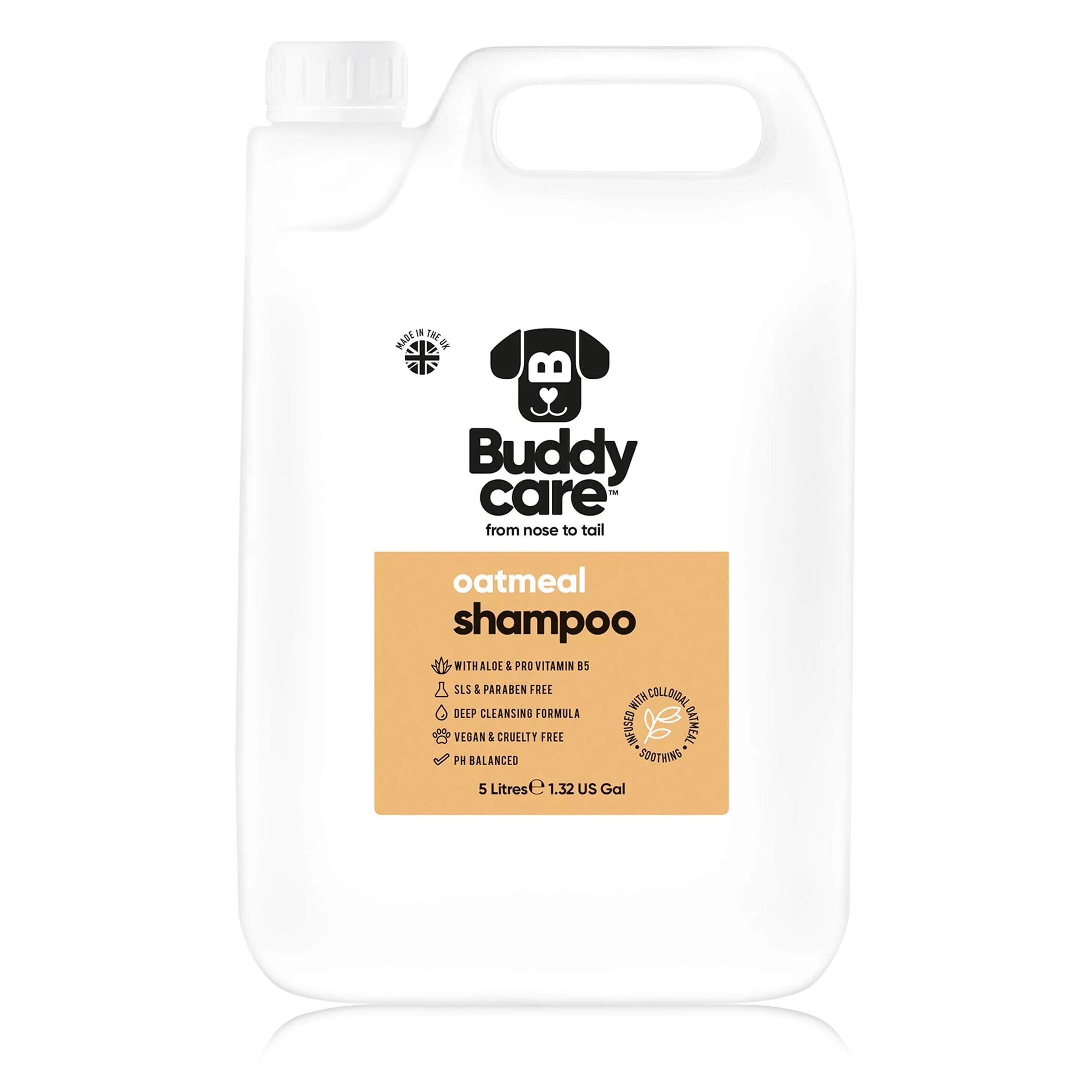 2in1 Hundeshampoo und Conditioner von Buddycare (500ml) - Praktisches Hundeshampoo langhaar und welpen Shampoo Mit Aloe Vera und Pro-Vitamin B5 Rückfettendes Shampoo Für Alle Hunderassen