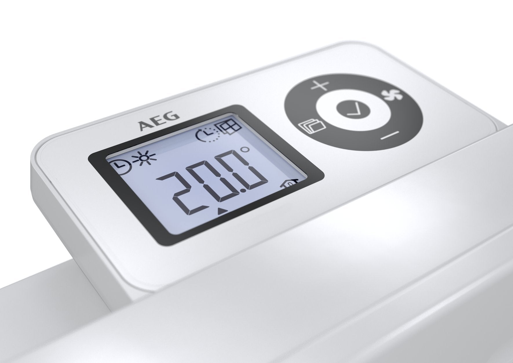 AEG Wandkonvektor WKL 505, Elektroheizung energiesparend, 500 W für ca. 6 m², LCD-Display, Wochenzeitschaltuhr, 236531