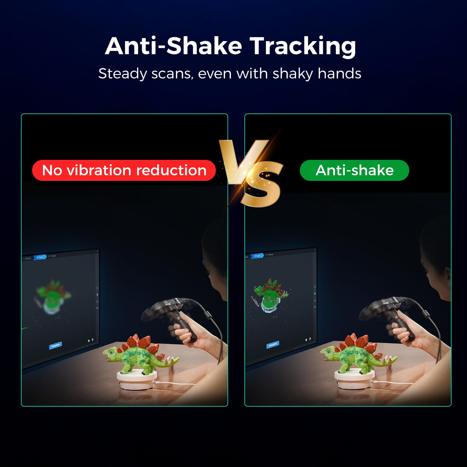 3D Scanner Creality Ferret Pro 0.1mm Accuracy Handheld Scanner with Wireless Scanning Anti-Shake Tracking Fast Full-Color Scan for iOS/Android Phone PC Win 10/11