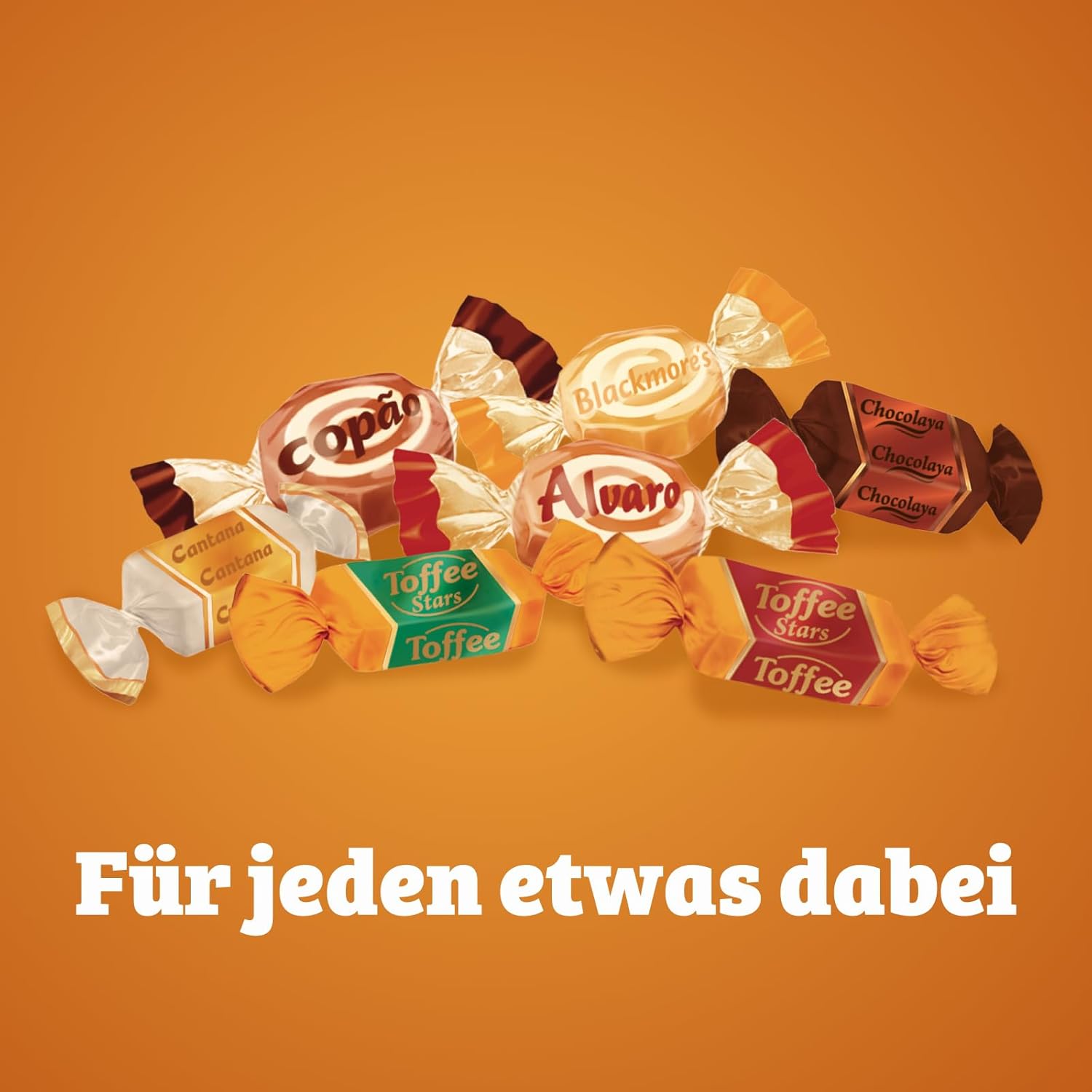 Schoko Toffees – 1 x 325 g – softe Toffee Kaubonbons mit feinherbem Schokoladenüberzug (30%) – Einzeln verpackte Süßigkeiten