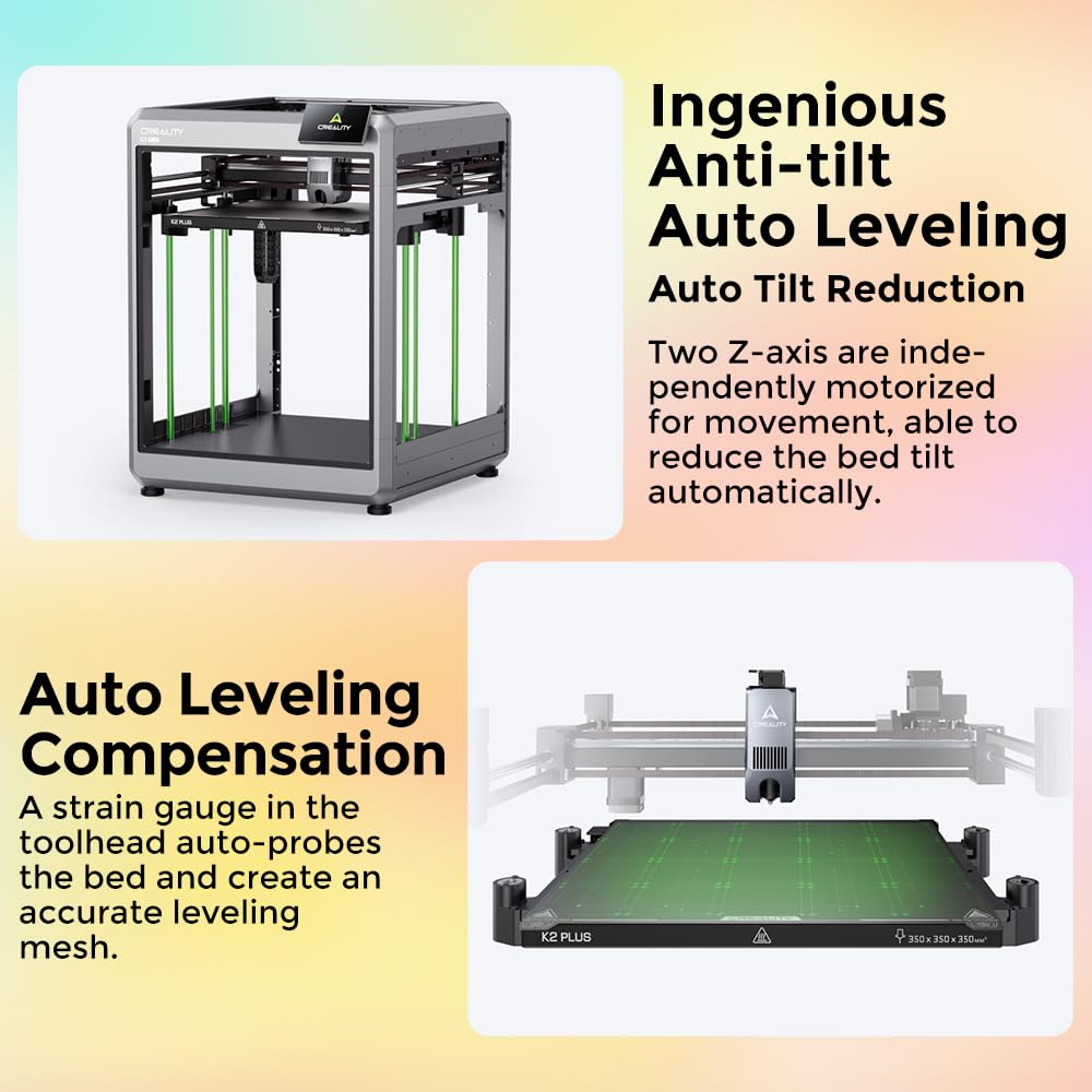 Official Creality K2 Combo 3D Printer, Multicolor 3D Printers with CFS, 600mm/s Printing Speed 300℃ Direct Drive Extruder Auto Leveling Chamber AI Camera, Printing Size 10.24x10.24x10.24 inch