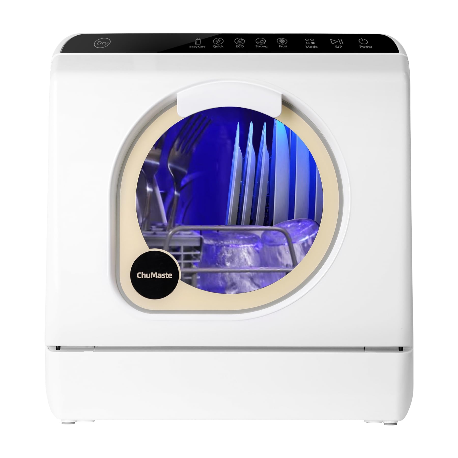 Portable Dishwasher Countertop, Countertop Dishwasher With Water Tank, Counter Top Dishwasher With 5 wash Programs, It can also be connected to the tap. For apartments, dorms, RVs