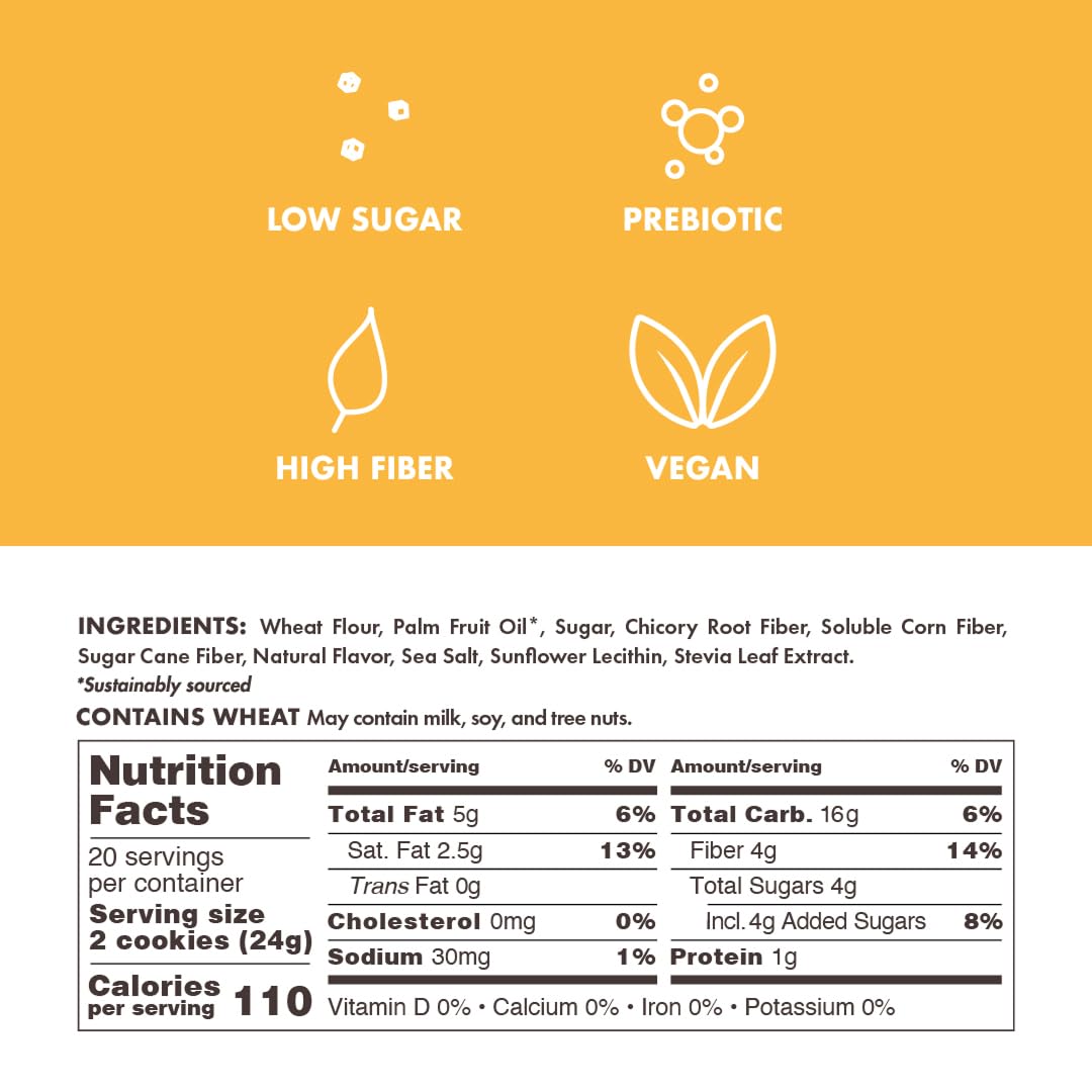 Rip Van LEOs - Golden Vanilla Sandwich Cookies - Low Sugar Snack Cookies - Low Carb Snack - Diabetic Snacks - 40 Low Sugar Cookies (10 Packs of 1.69oz)