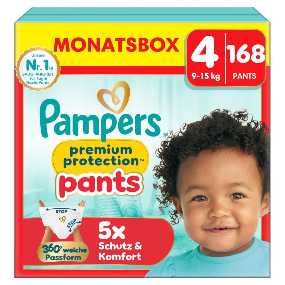 Pampers Premium Protection Größe 5, 152 Windeln, 11kg-16kg, unser Nr. 1 Haut- und Auslaufschutz
