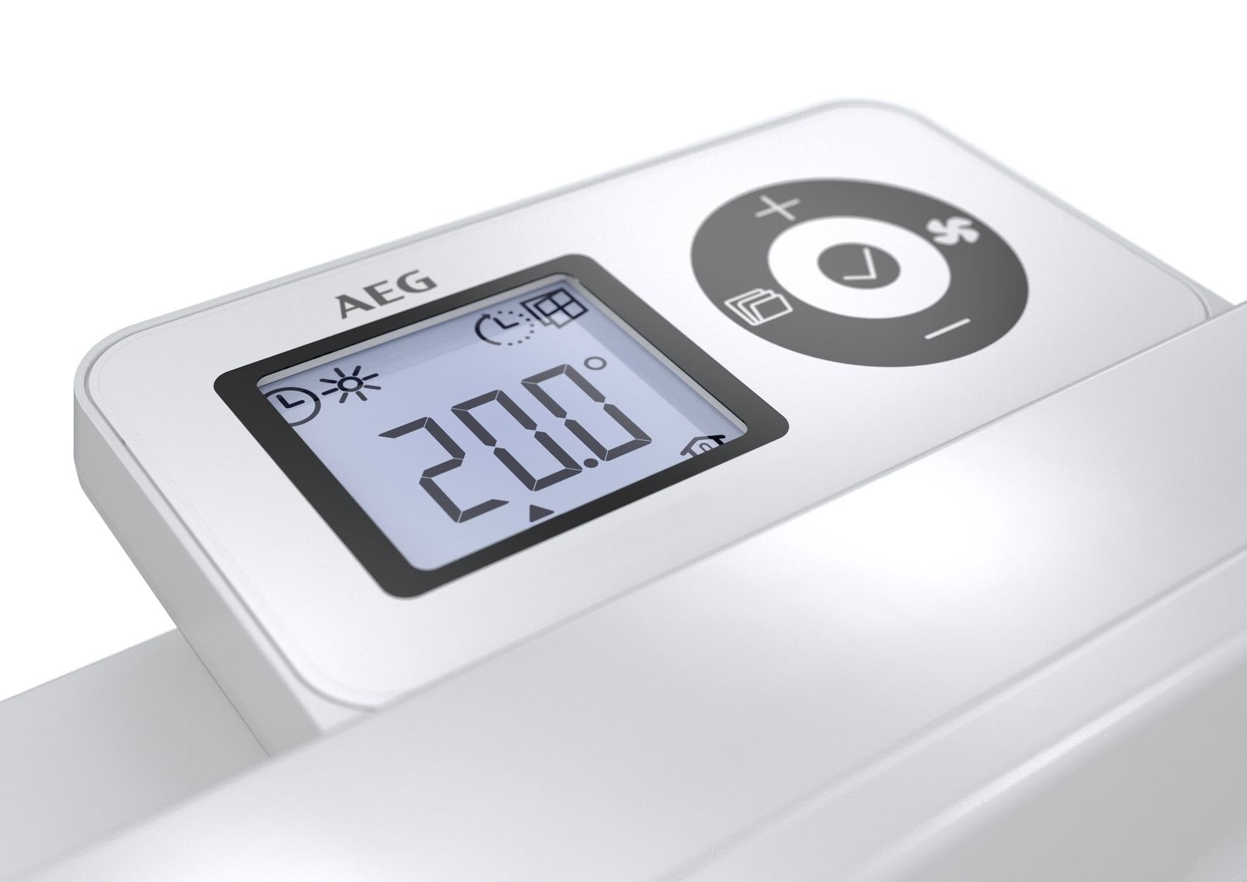 AEG Wandkonvektor WKL 505, Elektroheizung energiesparend, 500 W für ca. 6 m², LCD-Display, Wochenzeitschaltuhr, 236531