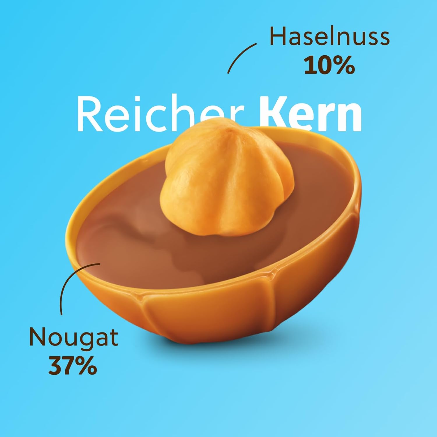 Toffifee – 1 x 125 g – Haselnuss in Karamell mit Nougatcreme und Schokolade – ideal zum gemeinsamen Naschen und Teilen