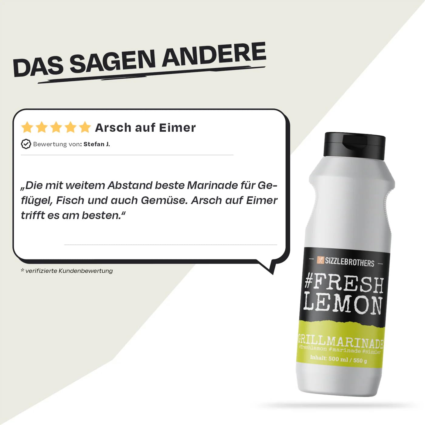 Grillmarinade der SizzleBrothers | 500ml #PremiumTrüffel | Flüssige Marinade für saftigeres & zarteres Fleisch im Vergleich zum BBQ Rub | Für Grillfleisch wie Steaks, Hähnchen, Pulled Pork & co.