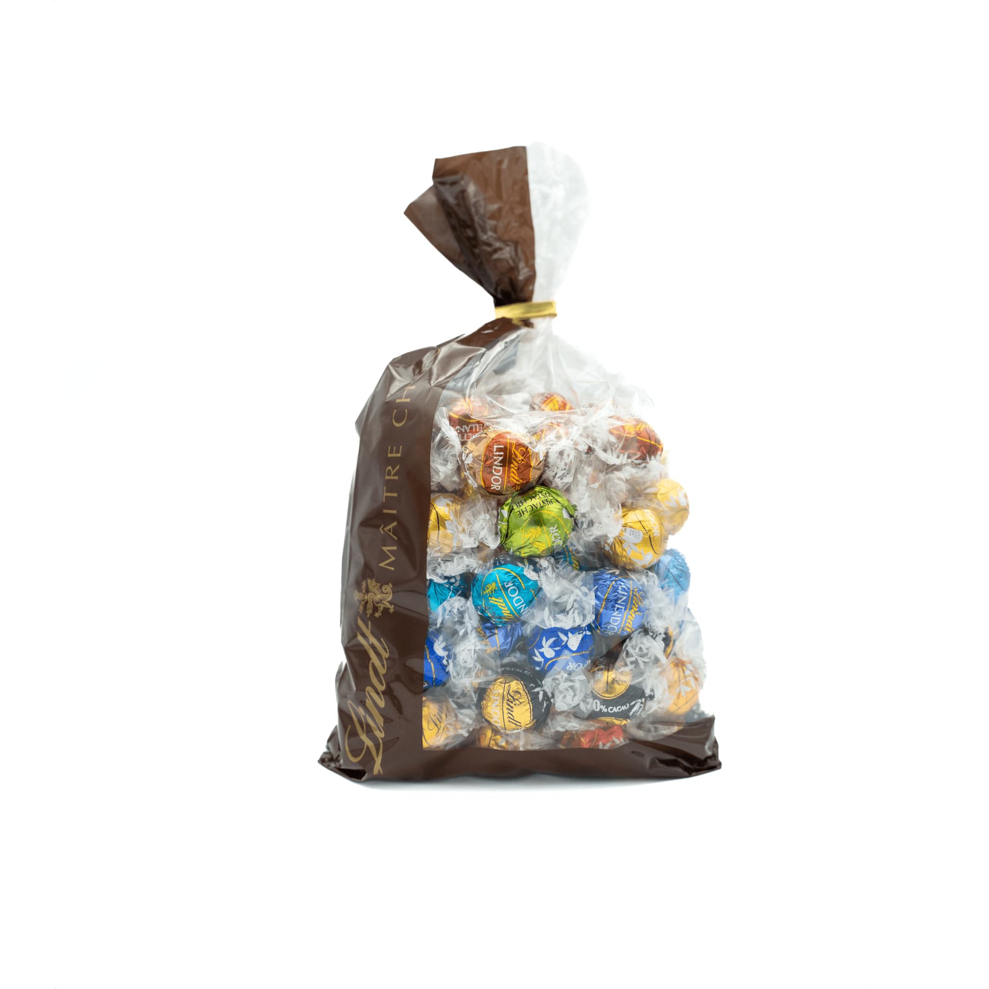 Lindt Schokolade LINDOR Mischung | 1371 g | Ca.109 Kugeln: Milch, 70%, Weiß, Milk&White, Stracciatella, Haselnuss, Salted Caramel, Double Chocolate, Feinherb, Pistazie | Schokoladengeschenk