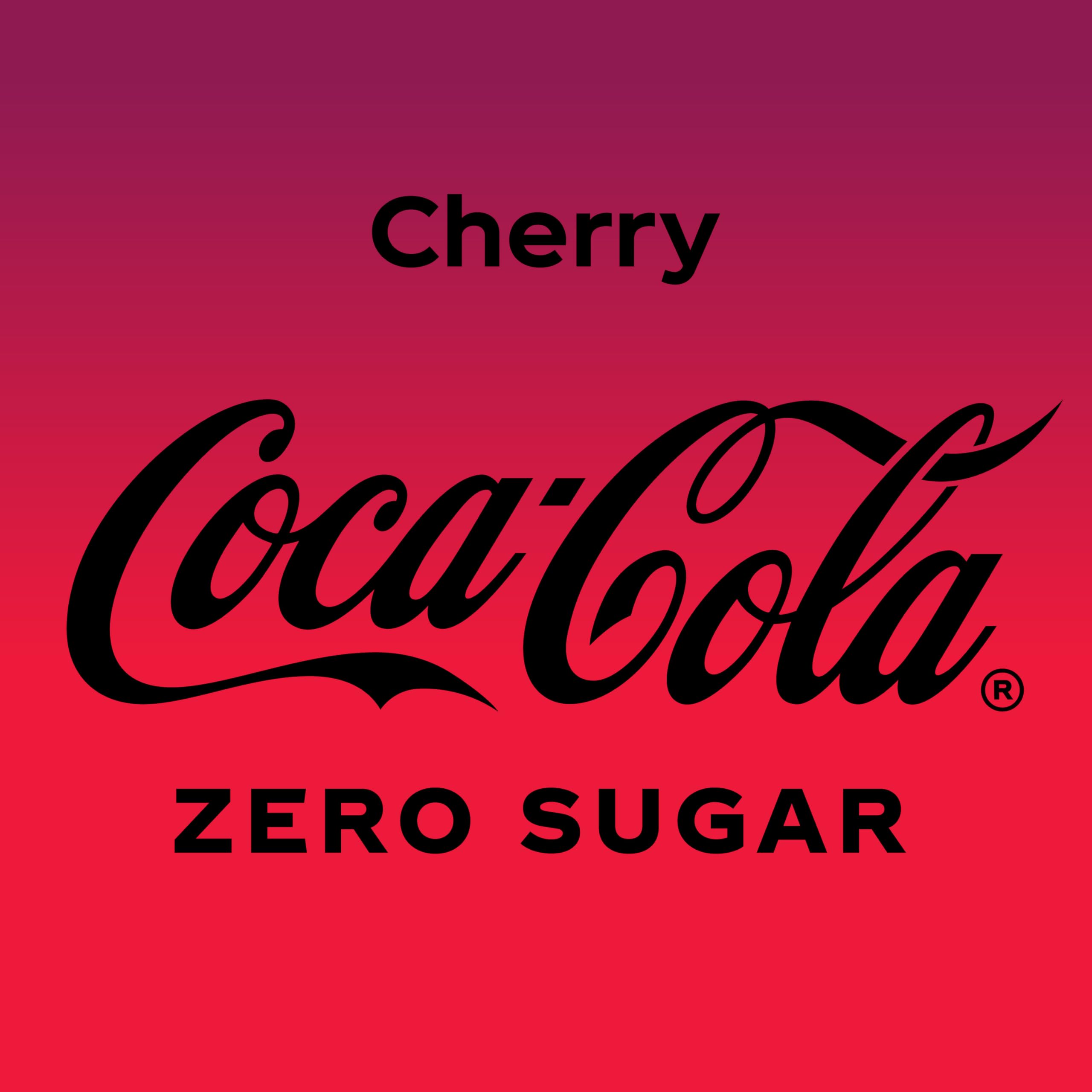 Coca-Cola Cherry Zero Sugar Soda, 12 Fl Oz (pack of 12)