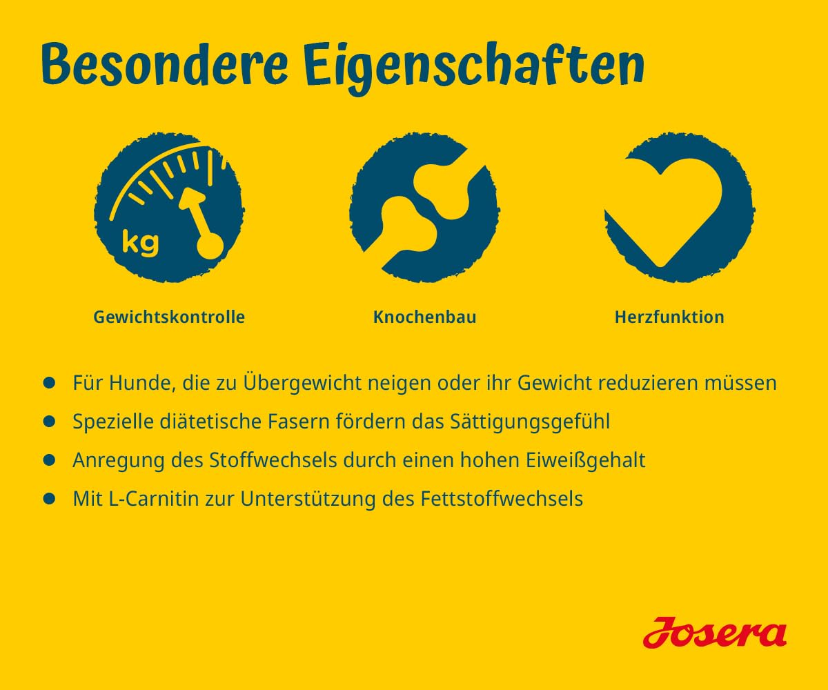 JOSERA Adult Light & Vital Huhn (1 x 12,5 kg) | Premium Trockenfutter für ausgewachsene Hunde | mit Erbse | wenig Fett & viel Protein zur Gewichtskontrolle | leicht verdaulich | weizenfrei |1er Pack