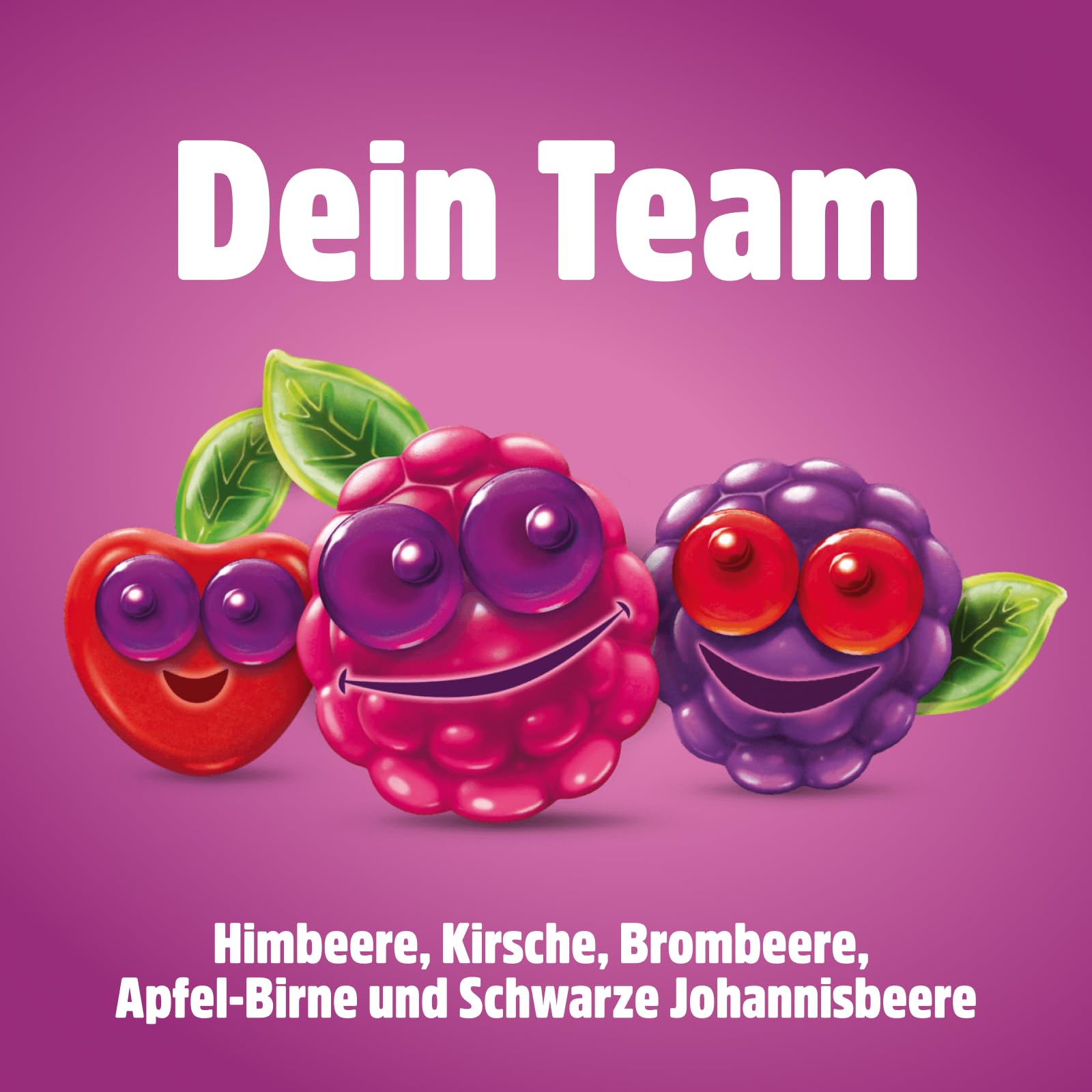nimm2 Lachgummi Softies Rote Früchte – 1 x 225 g – Gefülltes Fruchtgummi mit Fruchtsaft und Vitaminen – Süßigkeit in sechs Geschmacksrichtungen