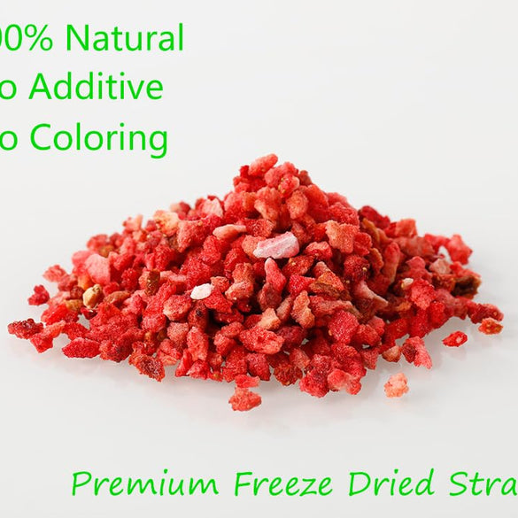 Premium Freeze Dried Strawberries Pieces 6.5 Oz/185g,Frozen Dried Strawberry,100% Natural & No Additives.