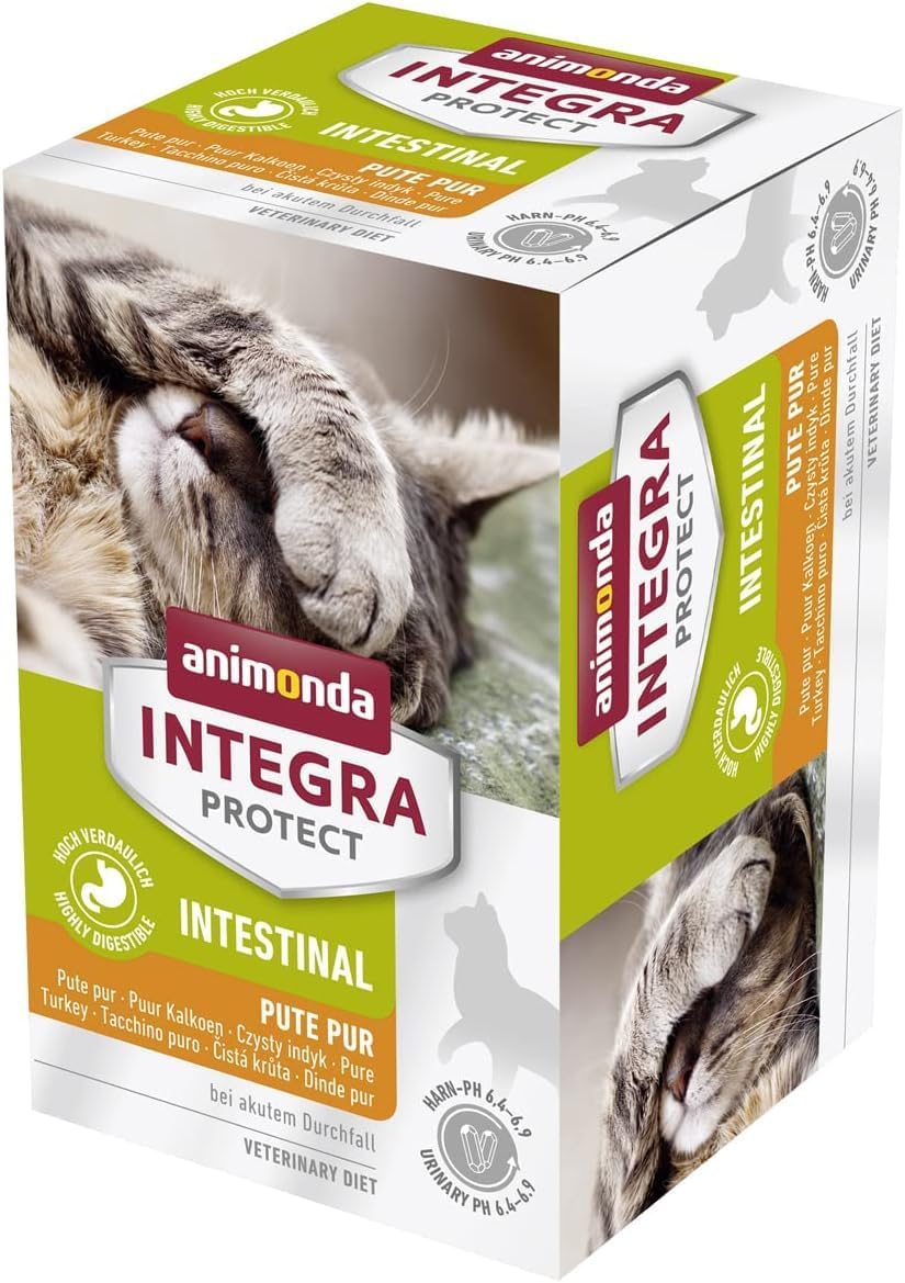 animonda INTEGRA PROTECT Sensitive Huhn Pur (16 x 100 g), Katzen Diätfutter bei Futtermittelallergie, sensitives Katzenfutter für allergische Katzen, Katzennassfutter ohne Getreide