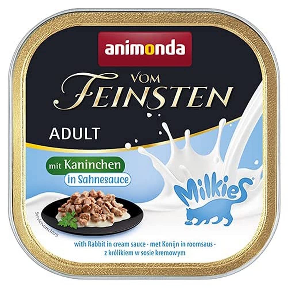 animonda Vom Feinsten Adult Vielfalt (32 x 100 g), Nassfutter für ausgewachsene Katzen, Katzenfutter ohne Getreide und Zucker, mit 100 % frischen, fleischlichen Zutaten