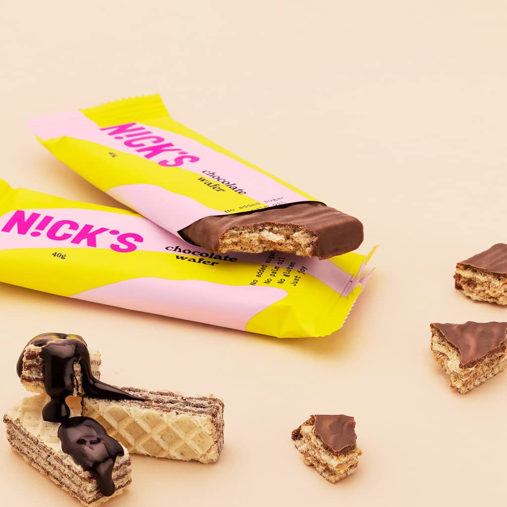 NICKS Keto Riegel Coconut, Schokolade Kokos Snacks, 175 Kalorien, 2 Net carbs, ohne Zuckerzusatz, Glutenfrei, Low carb Süssigkeiten (15x40g)
