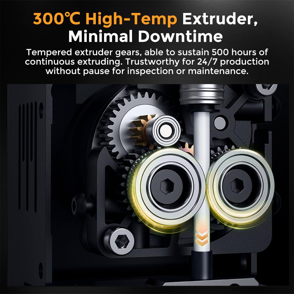 Creality K1C 3D Printer, 3D Printers with 600mm/s Fast Printing Speed, Support Carbon Fiber Filament 300℃ High-Temp Print, Auto Leveling and Clog-Free Direct Extruder 8.66x8.66x9.84 inch