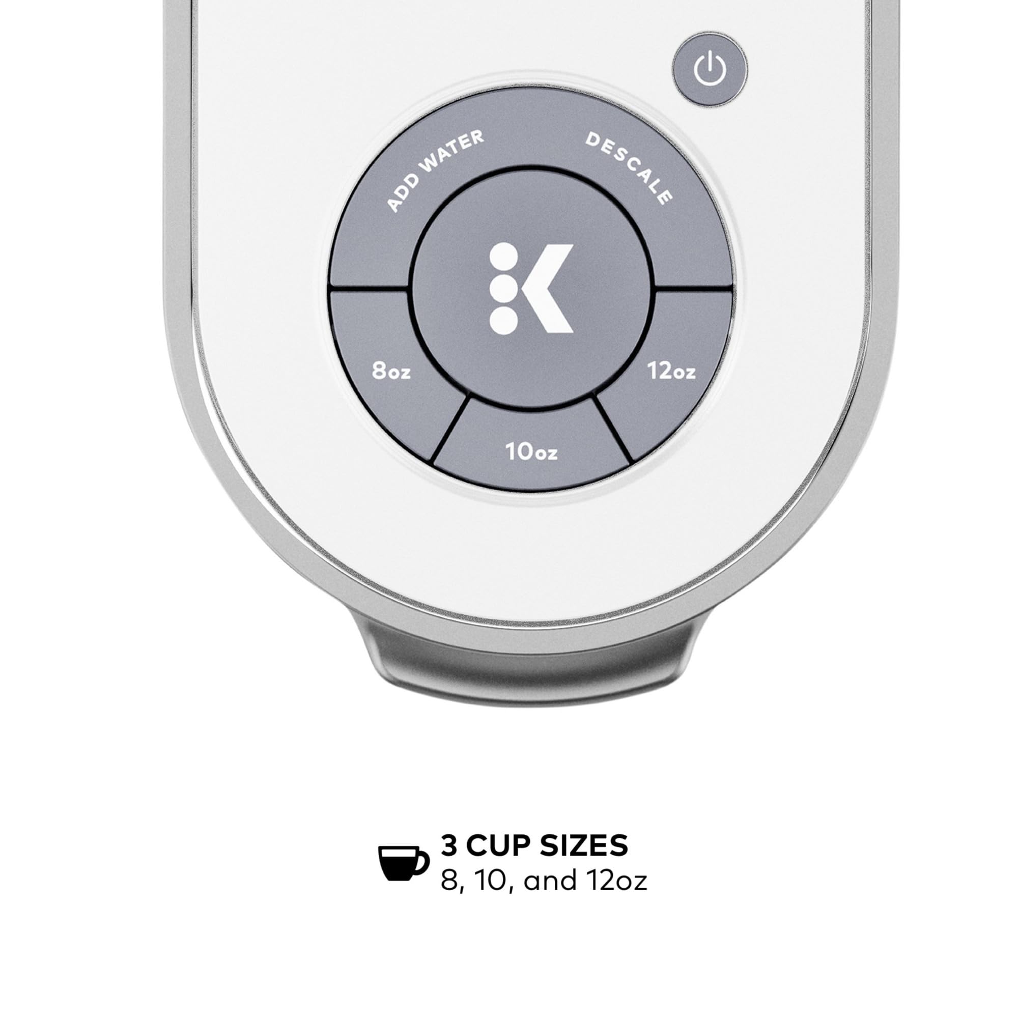 Keurig K-Slim Single Serve K-Cup Pod Coffee Maker, Multistream Technology, 3 Brew Sizes, Slim and Sleek Design, 46oz Removable Reservoir, Black
