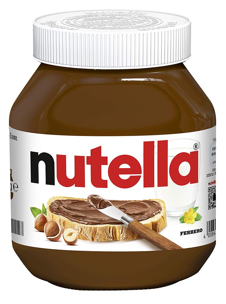 nutella - Nuss-Nougat-Creme, 1 Glas mit 750g, leckere Haselnuss-Schoko-Creme als Aufstrich oder für Rezepte
