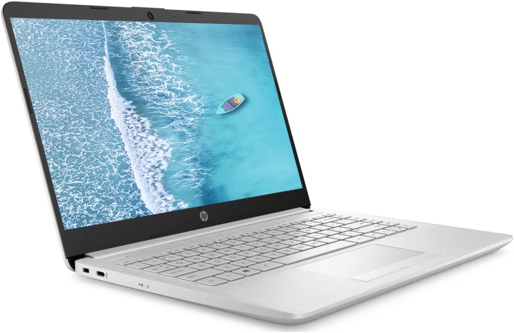 HP 14" HD Laptop, Windows 11, Intel Celeron Dual-Core Processor Up to 2.60GHz, 4GB RAM, 64GB SSD, Webcam, Dale Pink (Renewed)
