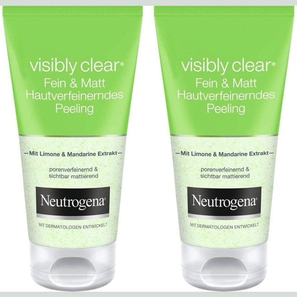 Neutrogena, Facial Wash, Visibly Clear, Pore & Shine, With natural cleanser lime & soothing aloe vera for a long lasting mattifying effect, suitable for oily skin, 200ml