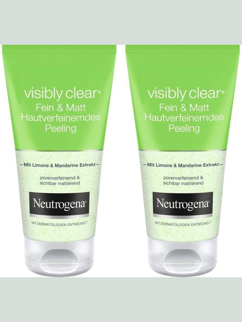 Neutrogena, Facial Wash, Visibly Clear, Pore & Shine, With natural cleanser lime & soothing aloe vera for a long lasting mattifying effect, suitable for oily skin, 200ml