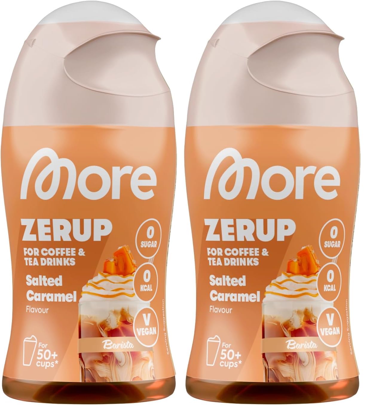 MORE Barista Zerup, Vanilla, 65 ml, für Kaffee, Tee und Heißgetränke, vegan, zero Kalorien - made in Germany