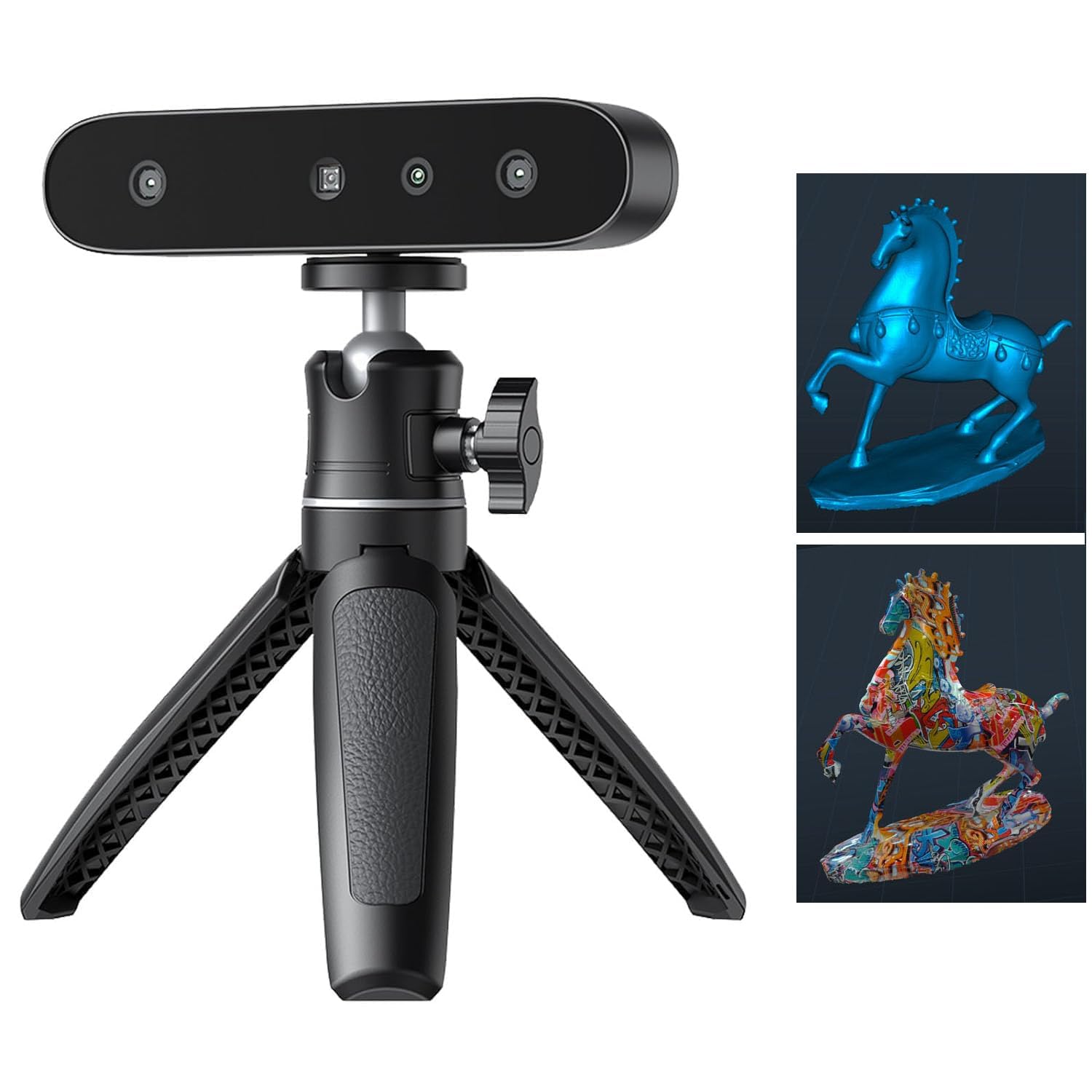 Creality CR-Scan Ferret Pro 3D Scanner for 3D Printing, Upgrade Wireless Handheld Scanner with WiFi 6 Bridge, Anti-Shake Tracking, 30FPS Fast Full Color Scan, 0.1mm Accuracy for iOS/Android & PC